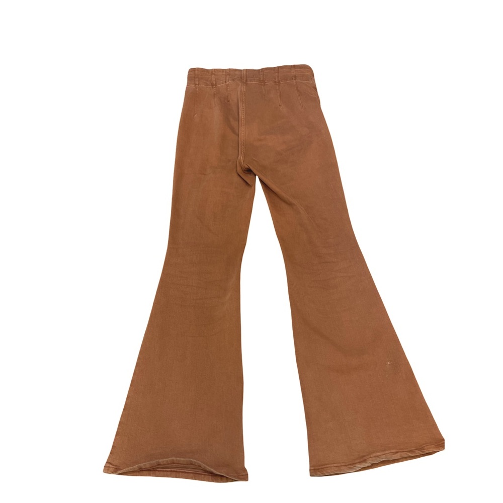🍂 We The Free High-Rise Flare Jeans - Boho Chic in Terracotta! 70s Vibe - Picture 7 of 11